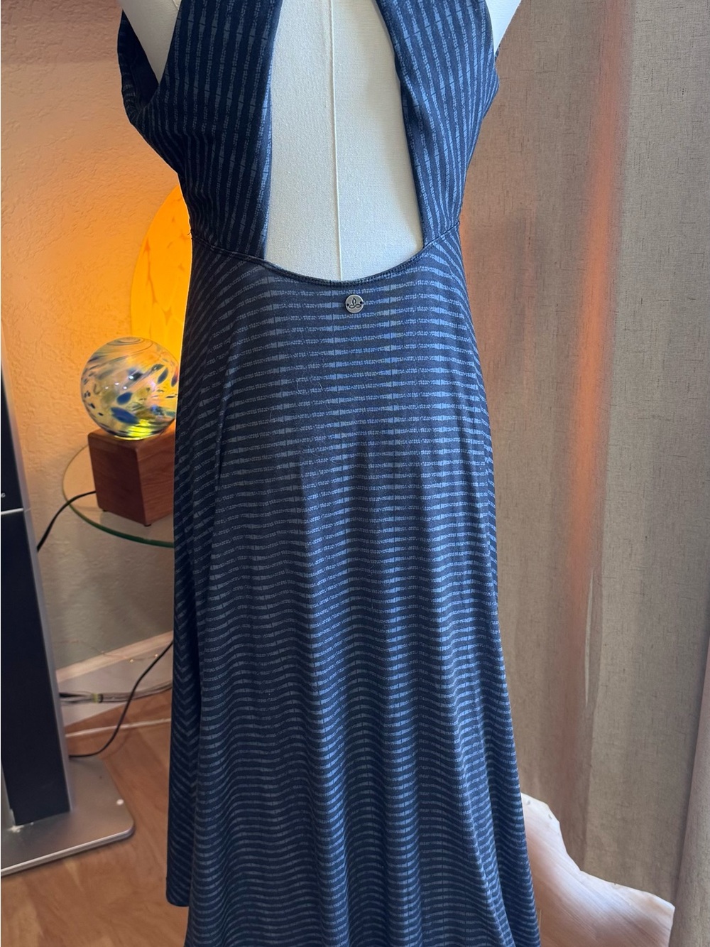 Prana Navy Blue Saxon Maxi Dress - Picture 3 of 7